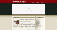 Desktop Screenshot of marmorama.com.br
